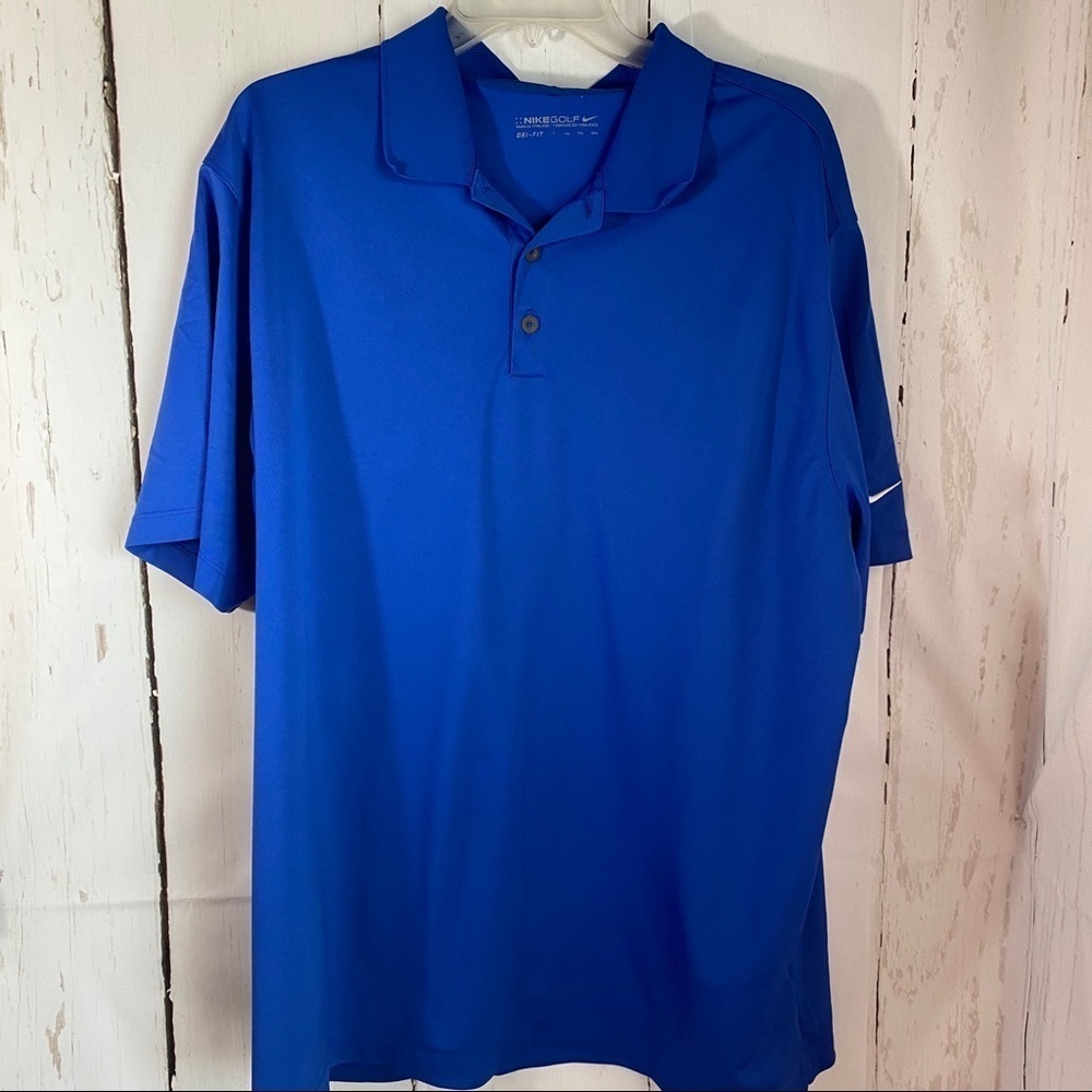Nike XXL Blue Dri Fit Golf shirt